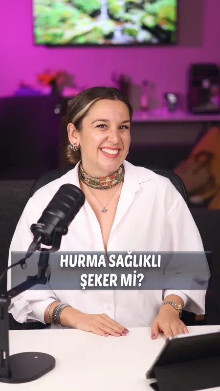 Diyetisyen Eda Kılıç, “Hurma Gerçekten Şeker Alternatifi mi?” videosunun kapağında